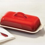 Le Creuset Heritage Butter Dish - Flame, 8.3" x 4.1" x 3" | Le Creuset
