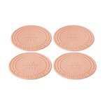 Le Creuset diameter Silicone Coasters (est. 1925) - Sea Salt Set of 4 - 4" | Le Creuset
