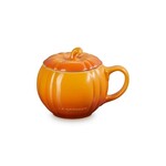 Le Creuset Pumpkin Mug with Lid - Licorice, 14 oz. | Le Creuset