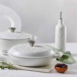 Le Creuset Olive Branch Oil Cruet - White, 20 oz. | Le Creuset