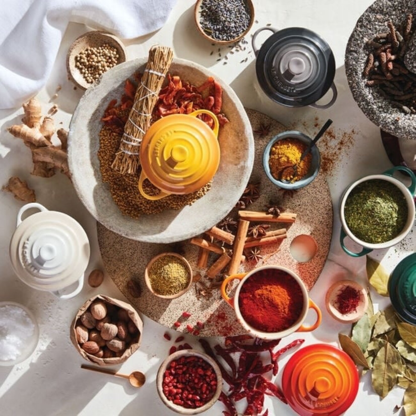 Le Creuset Holly Mini Cocotte with Gold Detail - White, 8 oz. | Le Creuset