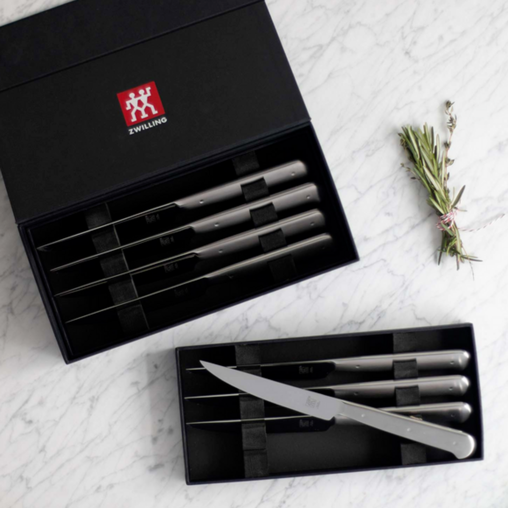 Zwilling PROMO Porterhouse Stainless Steel Steak Knife Set/8 Black Box | Zwilling