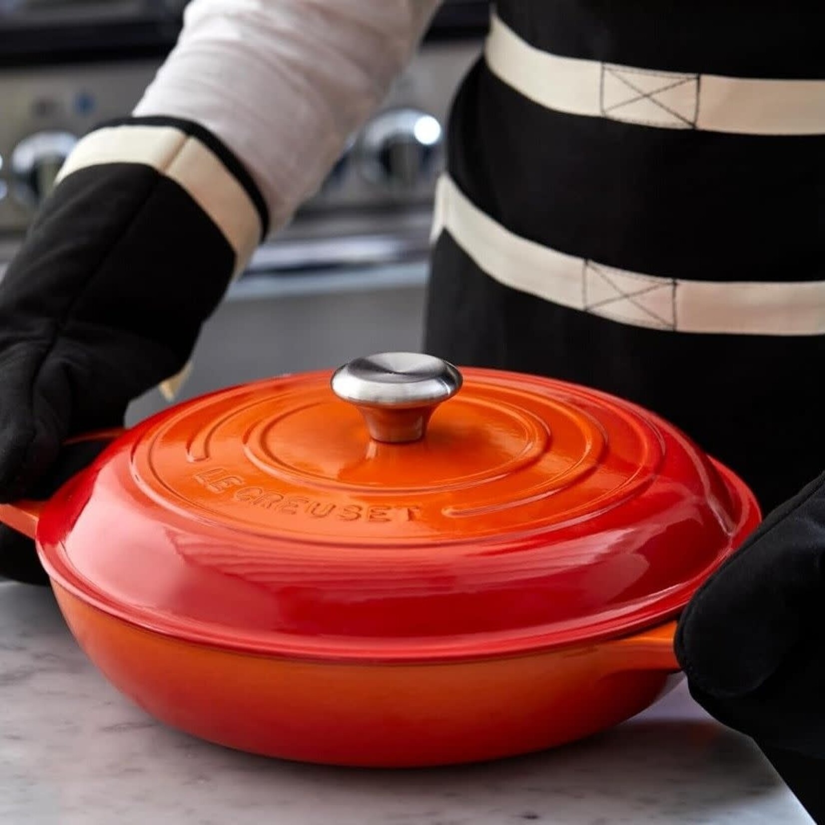 Le Creuset Signature Braiser - Flame, 5 qt. | Le Creuset