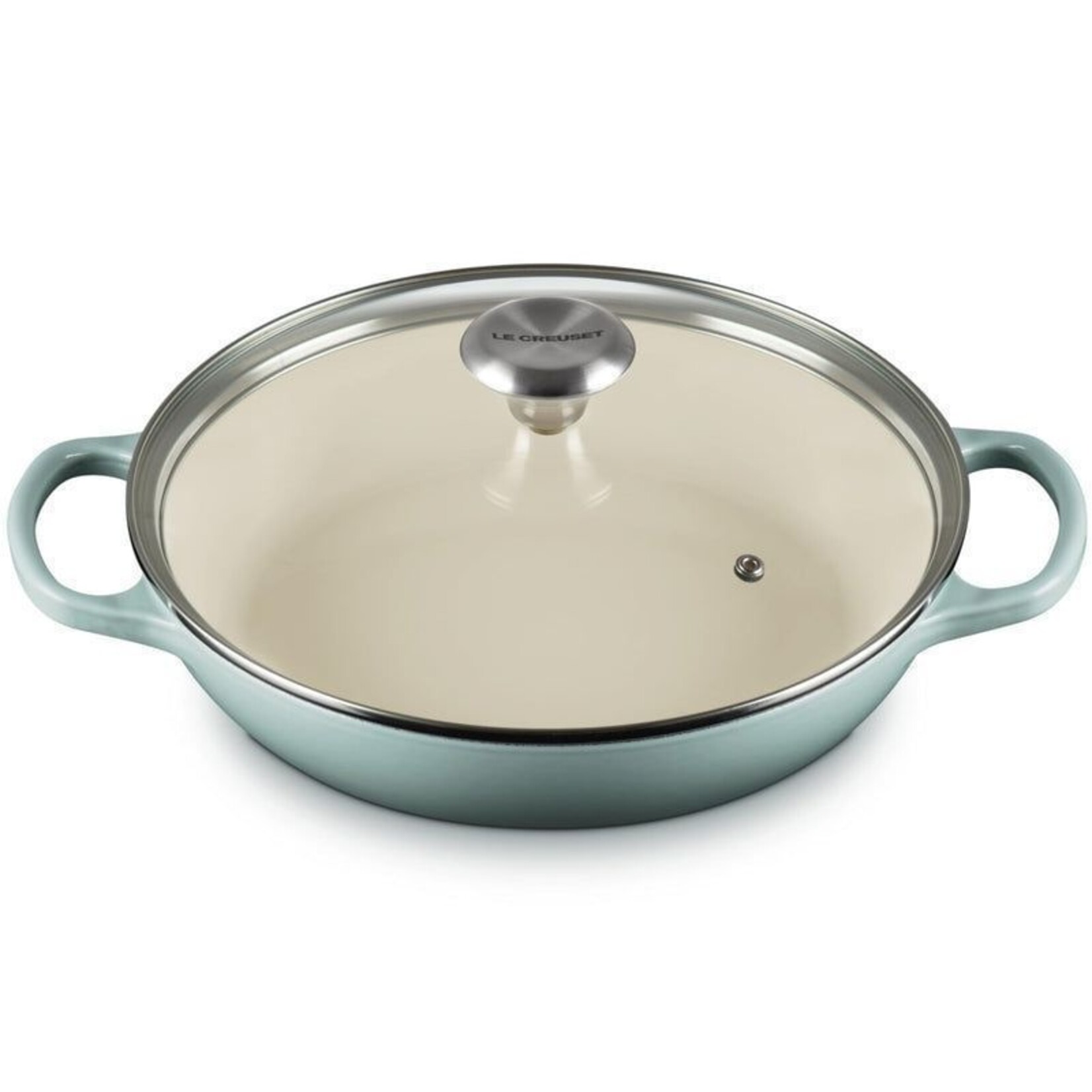 Le Creuset Signature Baiser with Glass Lid - Sea Salt, 2.25 qt. | Le Creuset