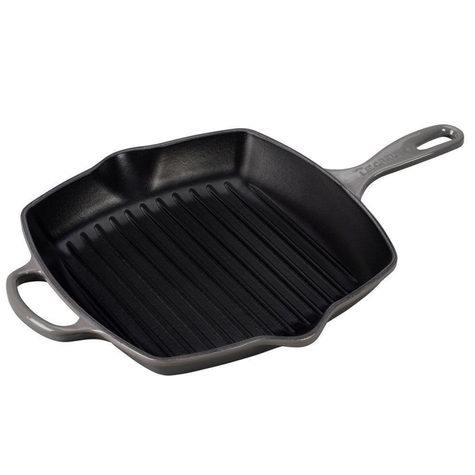 Le Creuset 10.25" Signature Square Skillet Grill - Oyster | Le Creuset