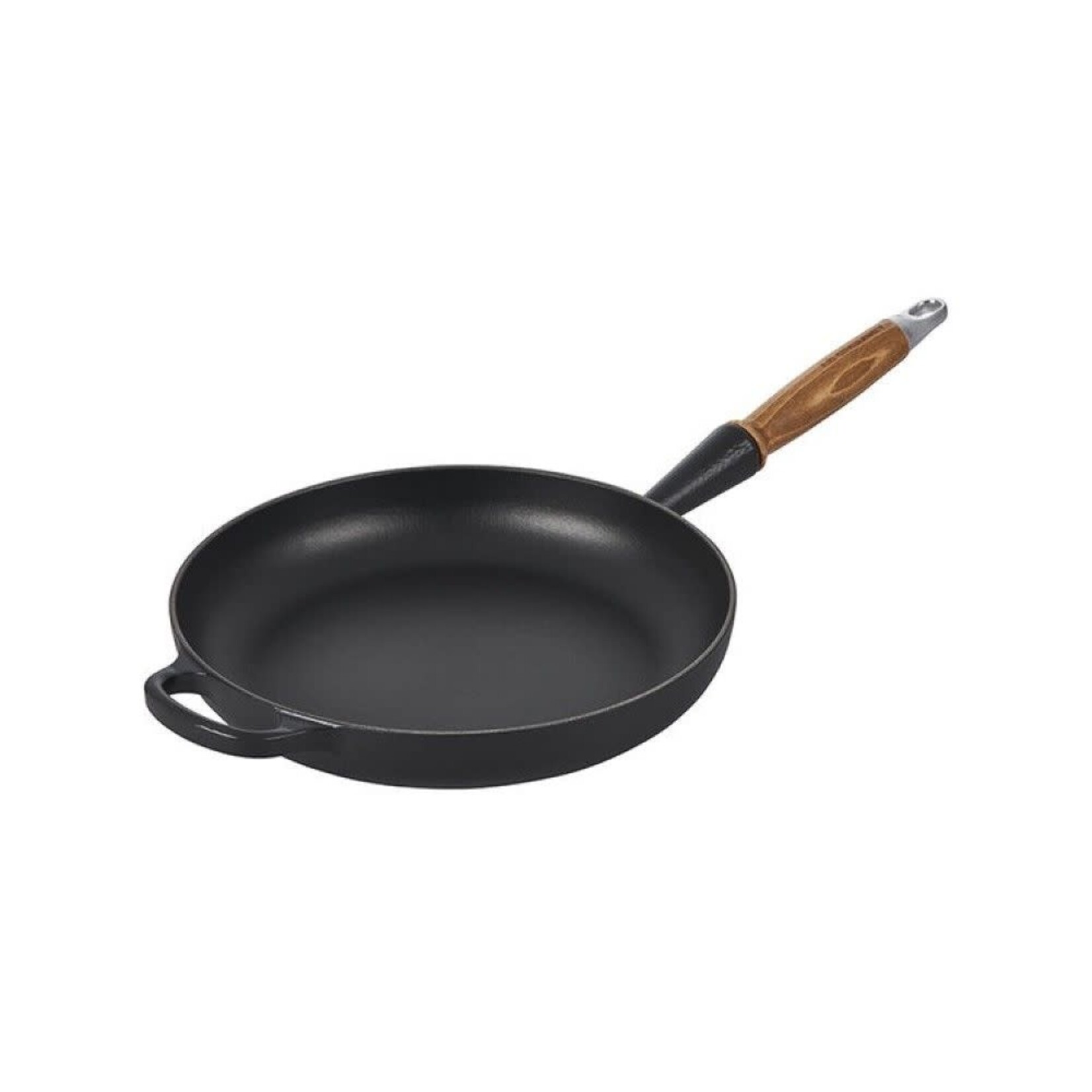Le Creuset Signature Round Fry Pan 10.25 In Wood Handle Licorice, 10.25 in | Le Creuset