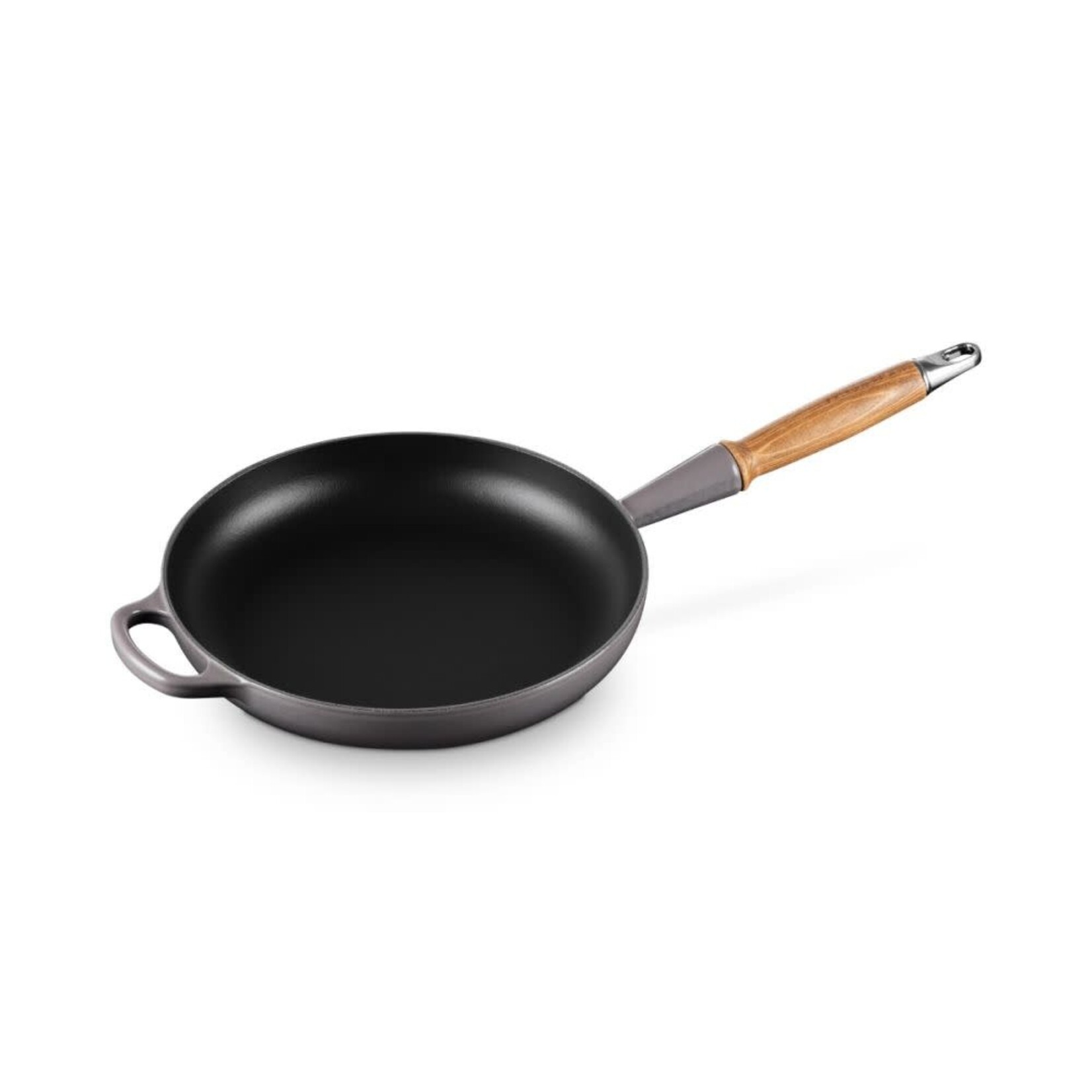 Le Creuset Signature Round Fry Pan 10.25 In Wood Handle Oyster, 10.25 in | Le Creuset