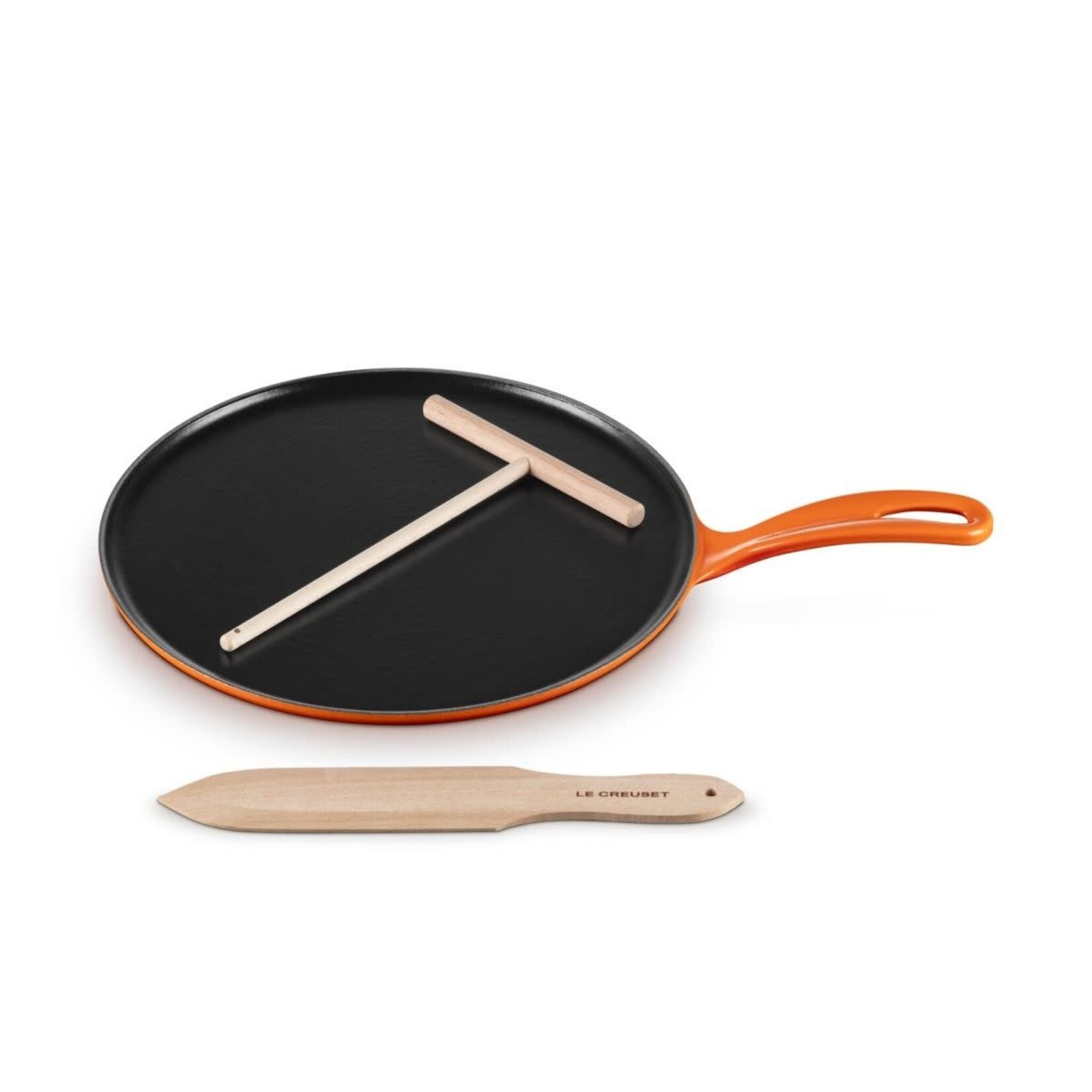 Le Creuset Traditional Round Crepe Pan - Flame, 10.25" | Le Creuset