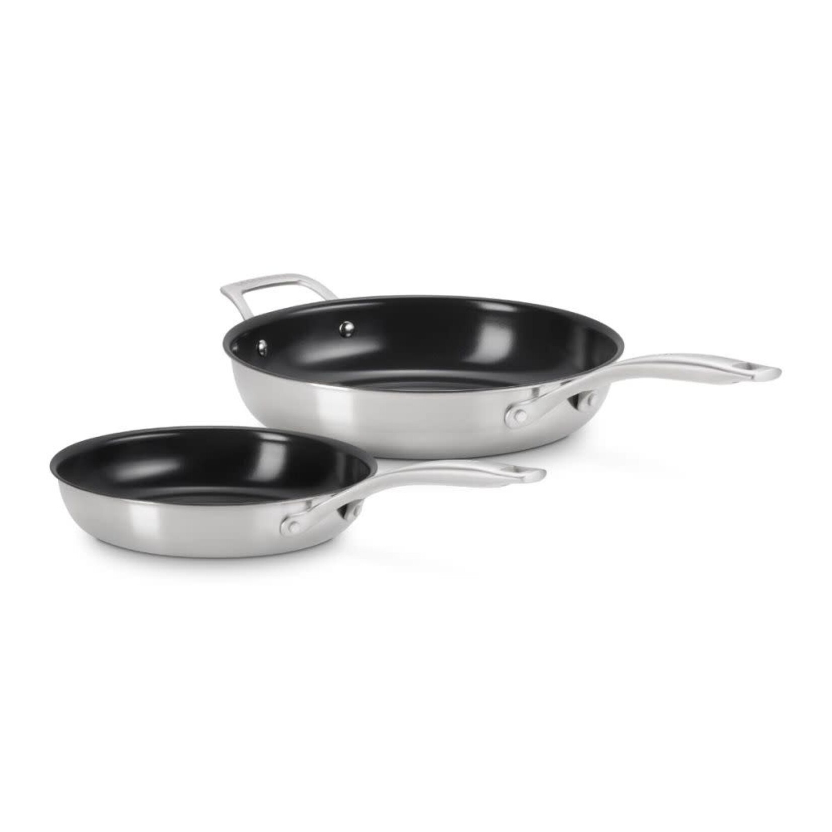 Le Creuset Set of 2 Essential Ss Ns 9.5 In 11 In Fy Pan  | Le Creuset