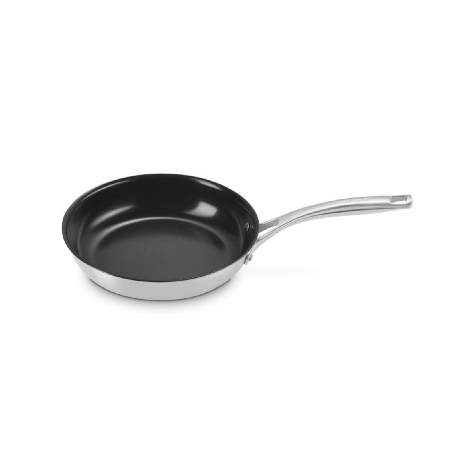 Le Creuset Essential Stainless Steel Shallow Round Fry Pan Non-Stick, 11" | Le Creuset