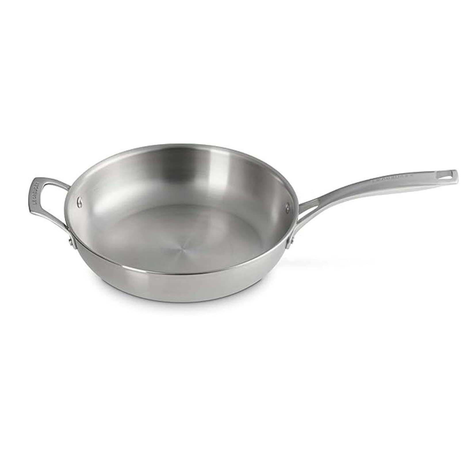 Le Creuset Essential Stainless Steel Shallow Round Fry Pan 11 In  | Le Creuset