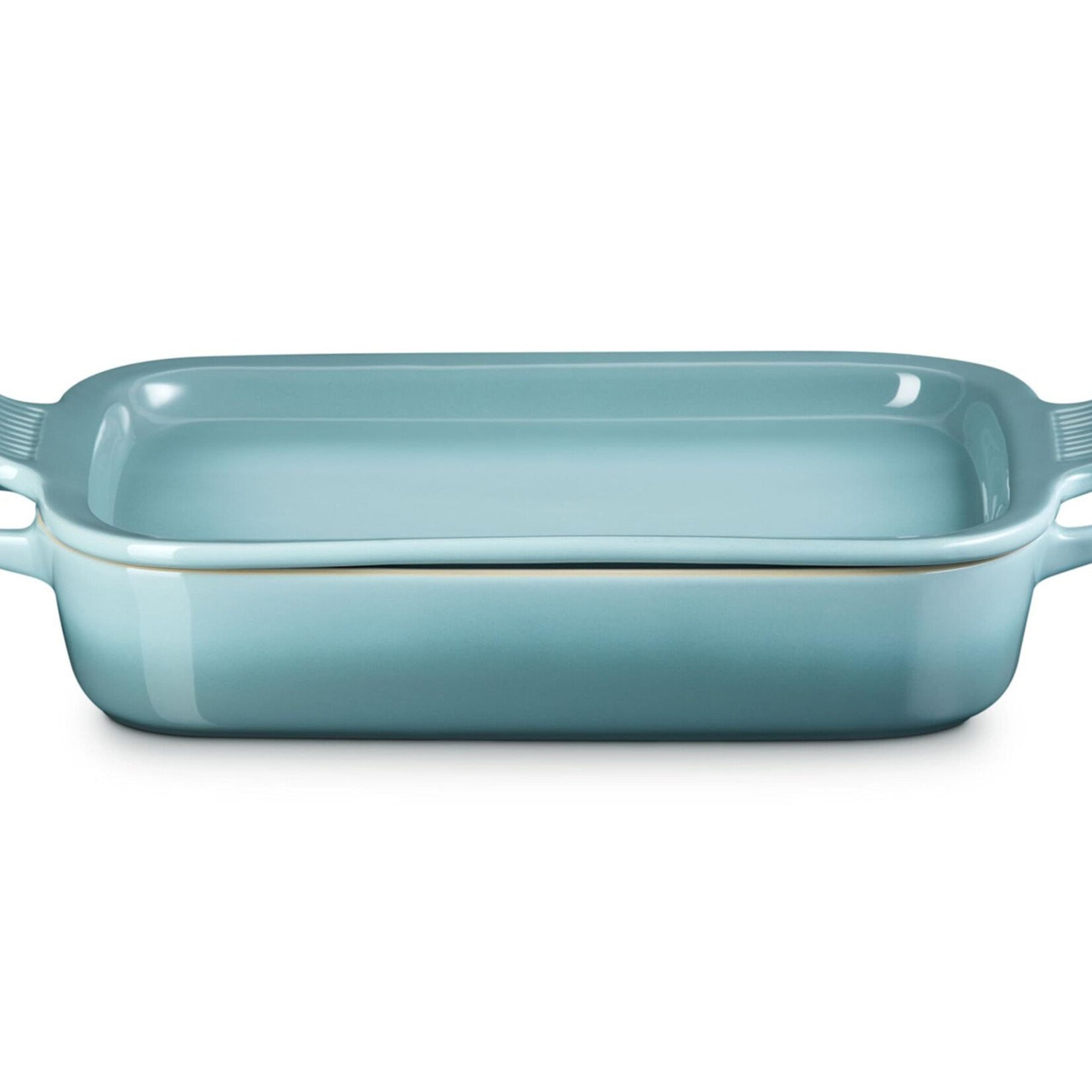 Le Creuset Rectangular Dish with Platter Lid - Sea Salt, 14 3/4"x9"x2 1/2" (3 qt.) | Le Creuset