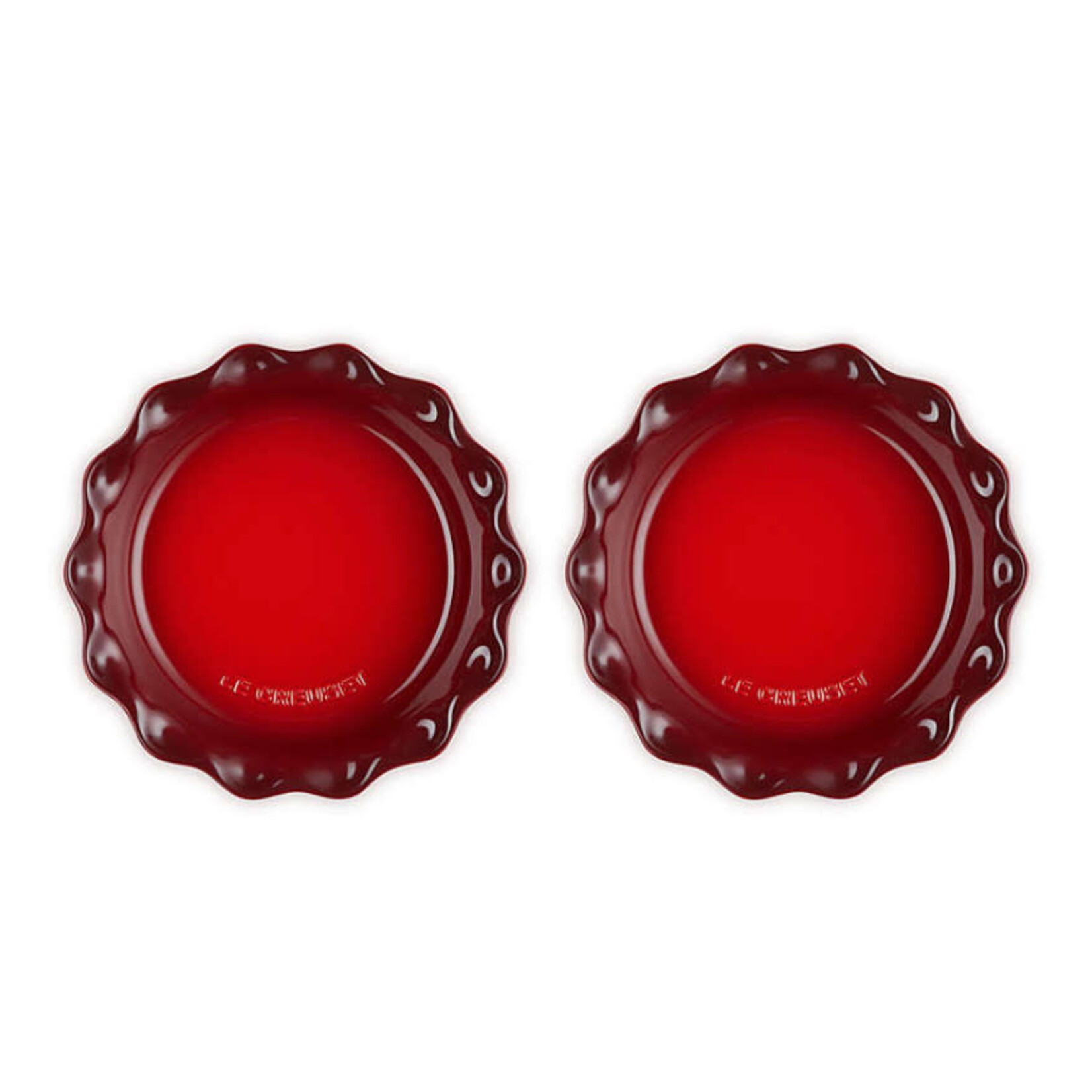 Le Creuset Set of 2 Heritage Pie Dishes - Cerise | Le Creuset
