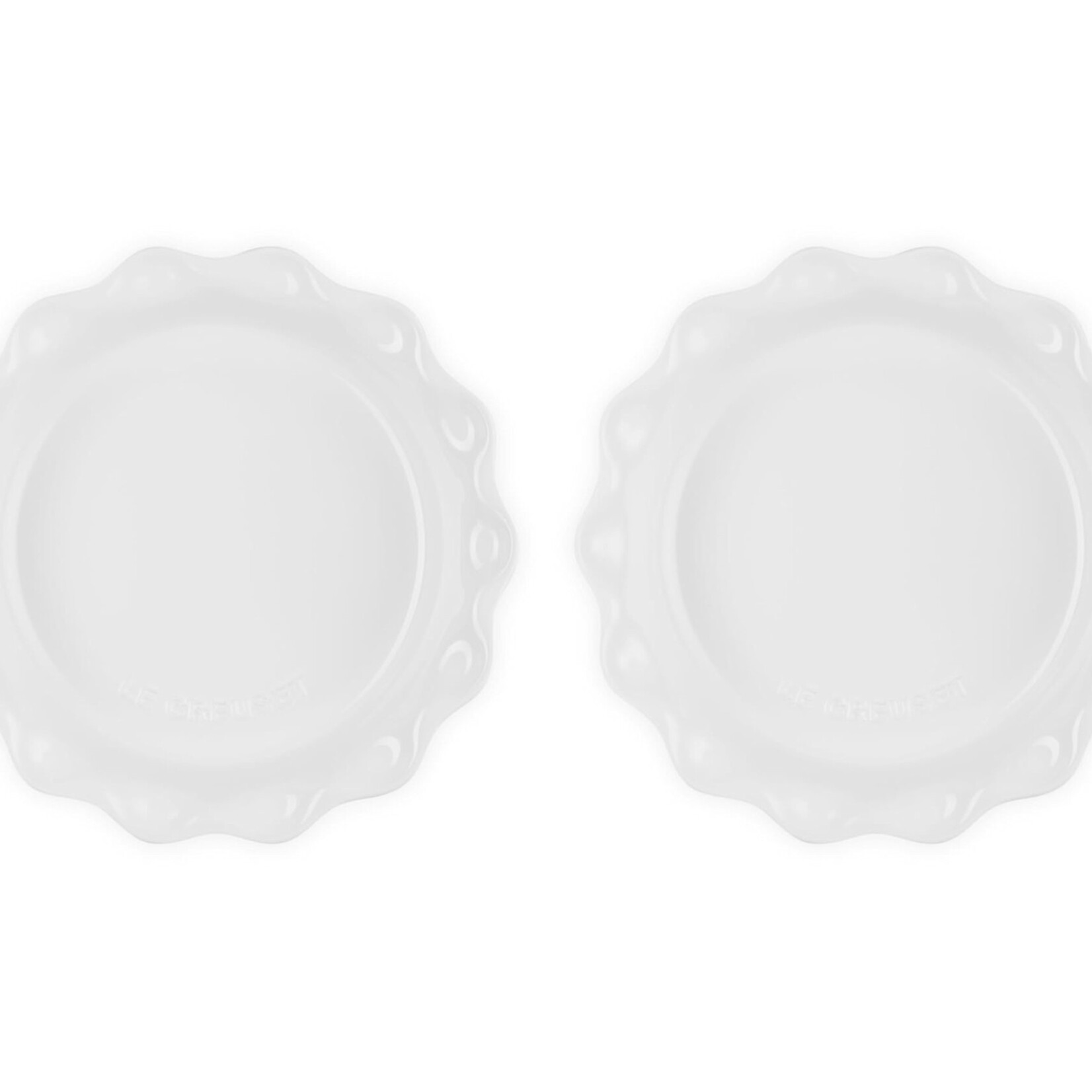 Le Creuset Set of 2 Heritage Pie Dishes - White | Le Creuset