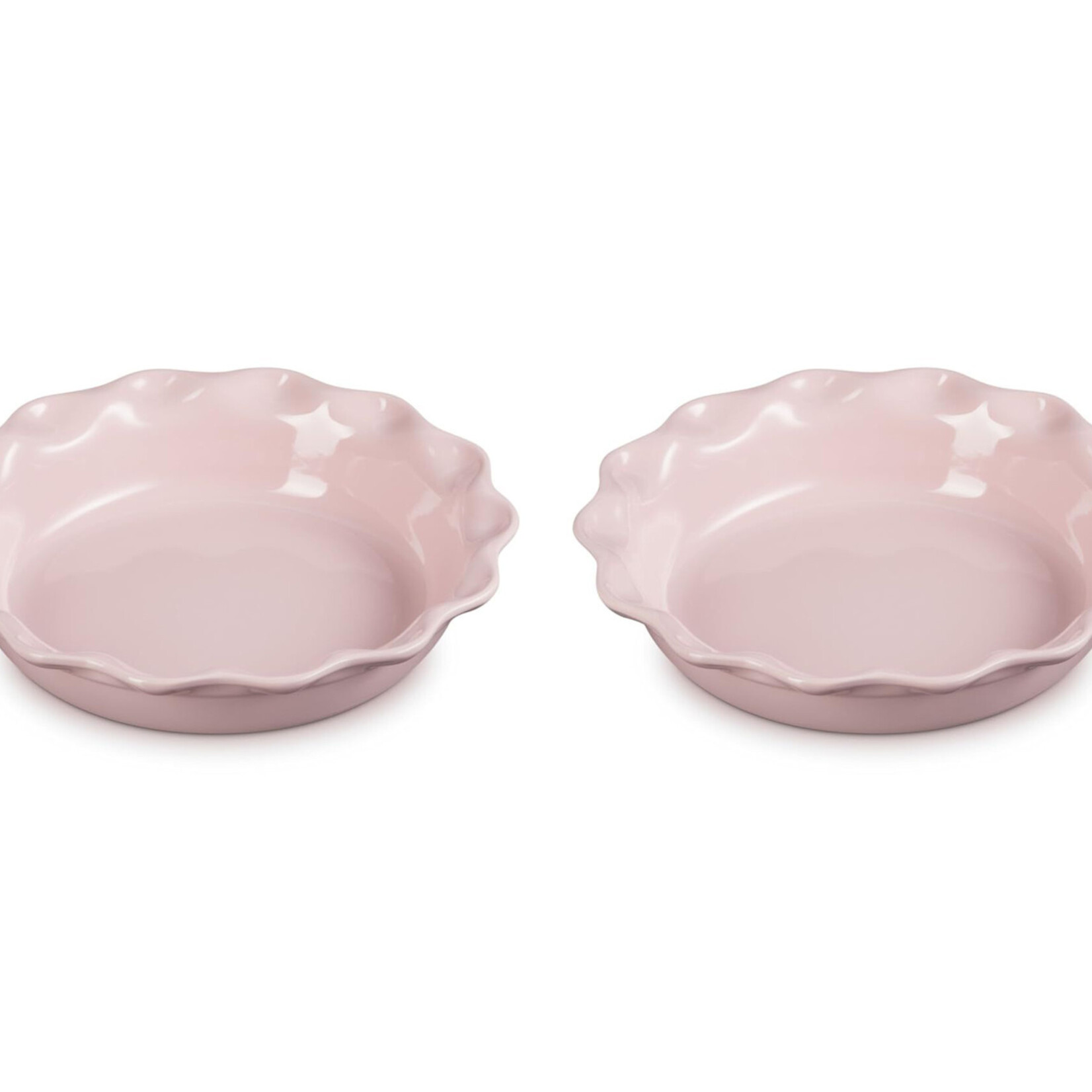 Le Creuset Set of 2 Heritage Pie Dishes - Chiffon Pink | Le Creuset