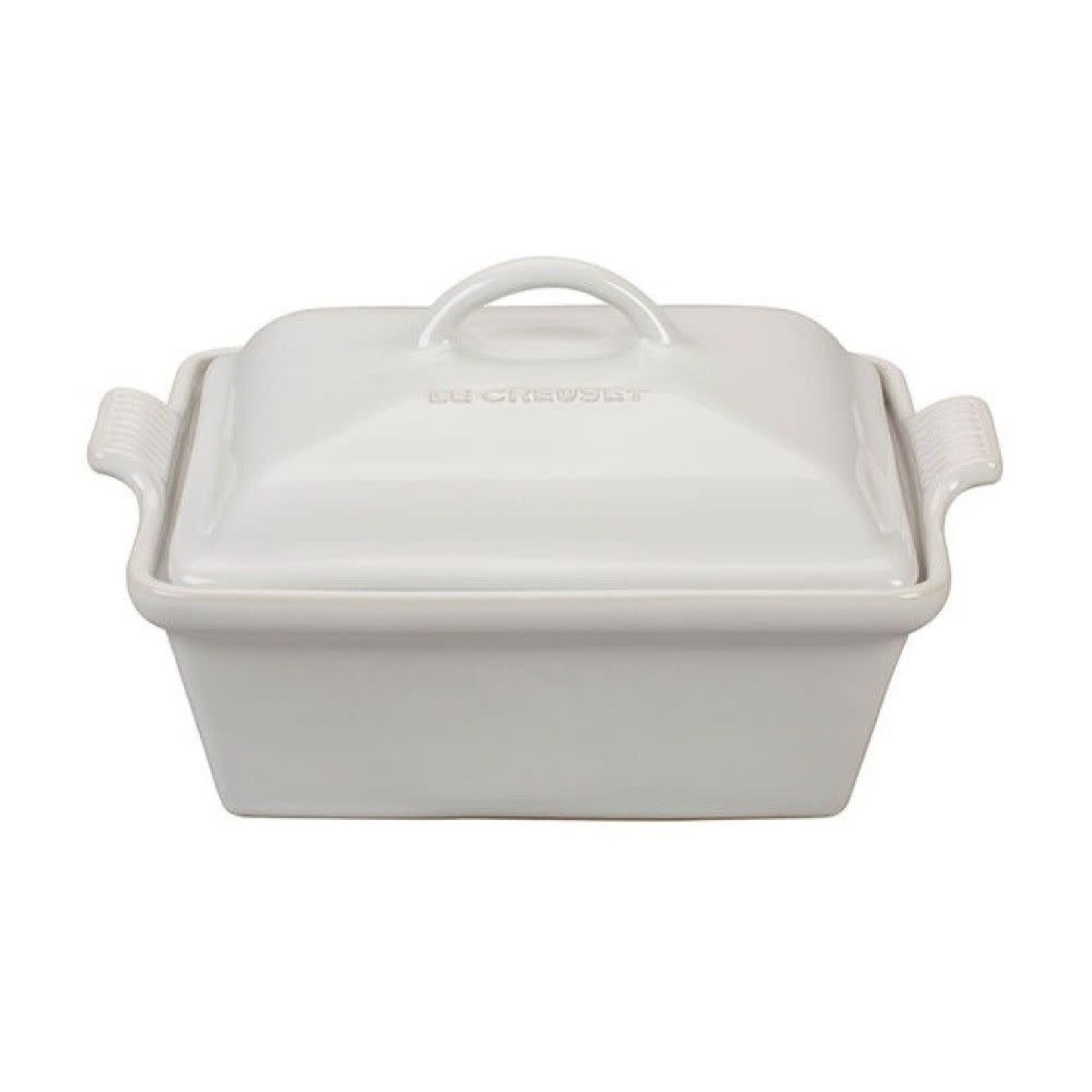 Le Creuset Heritage Covered Square Casserole - White, 2.5 qt. (9") | Le Creuset