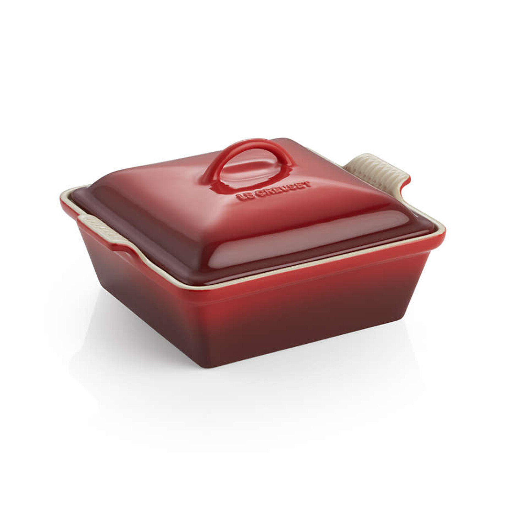 Le Creuset Heritage Covered Square Casserole - Cerise, 2.5 qt. (9") | Le Creuset