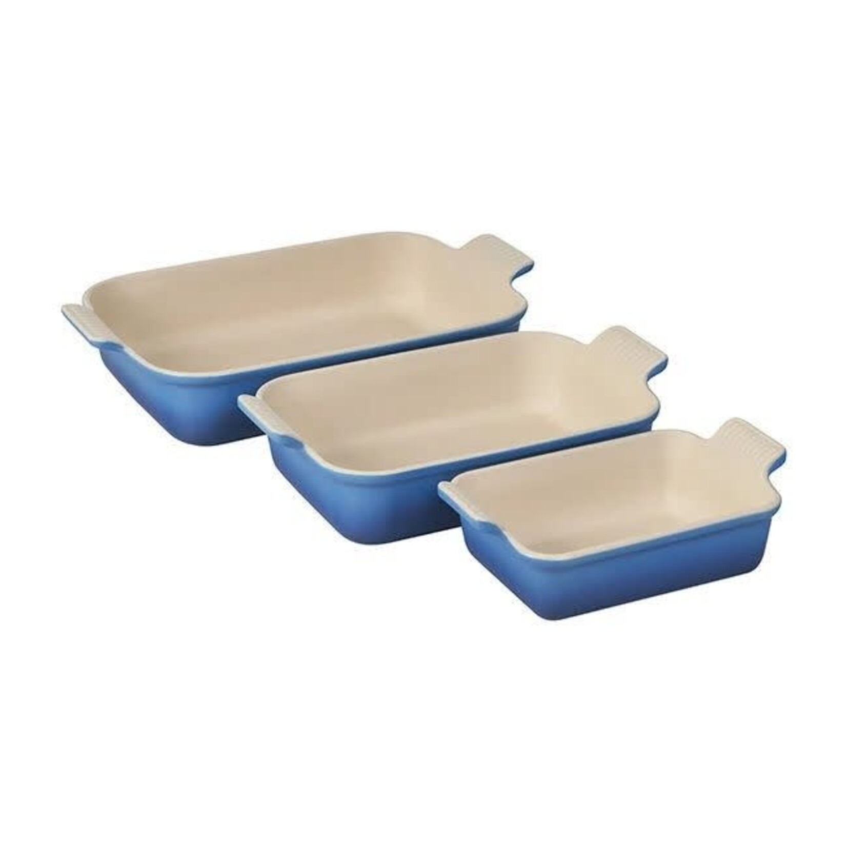 Le Creuset Heritage Set of 3 Rectangular Dishes - Marseille, 1.1 qt., 2.5 qt. & 4 qt. | Le Creuset