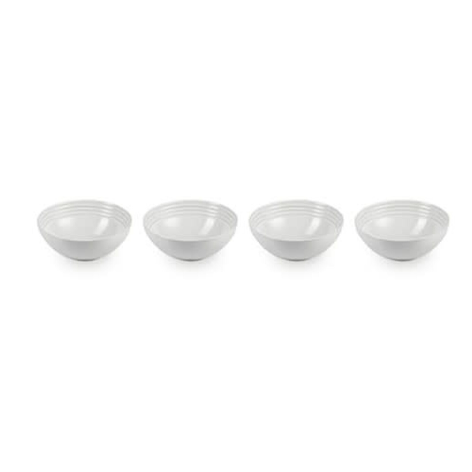 Le Creuset Set of (4) 22 oz. Soup Bowls - White, 22 oz. (6.25") | Le Creuset