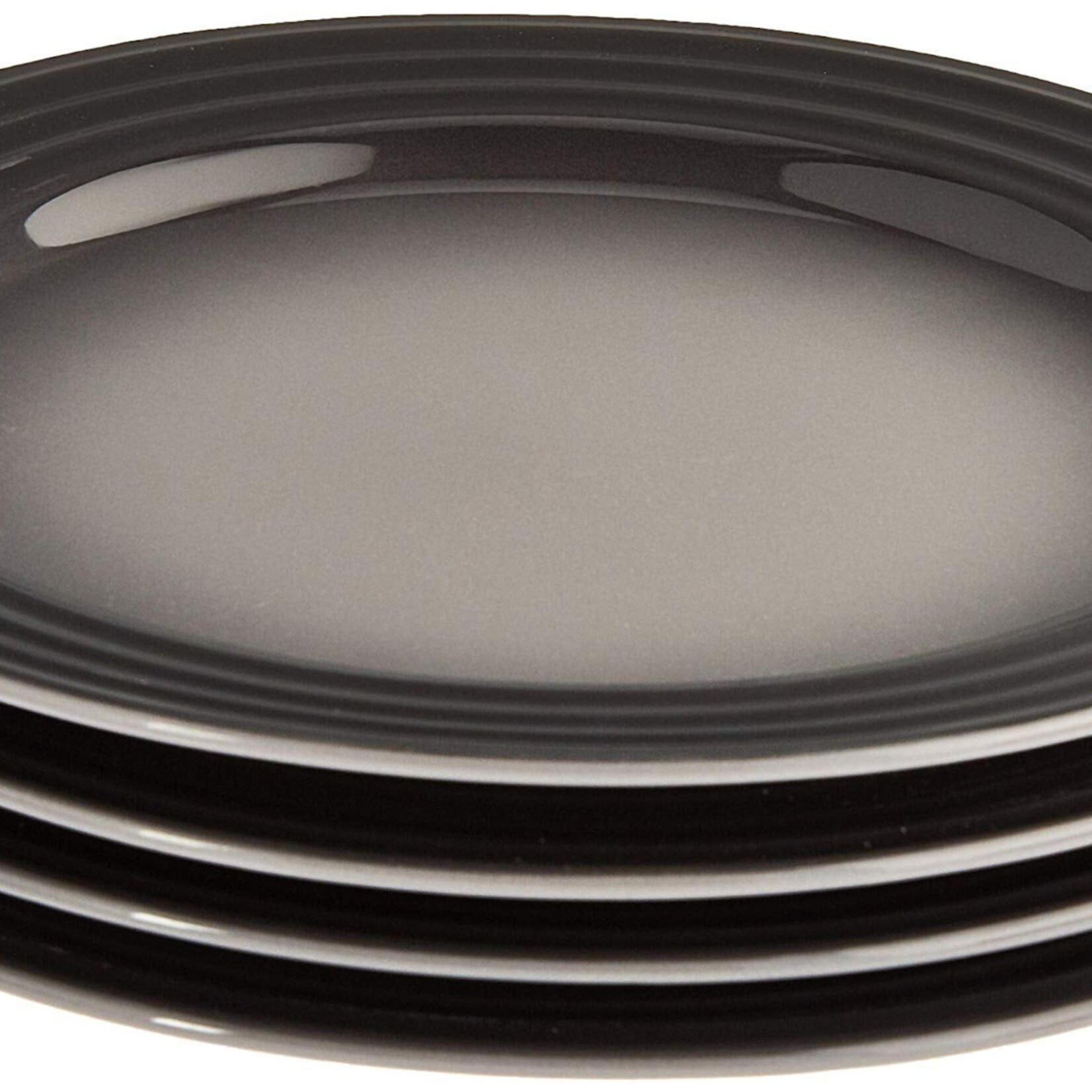 Le Creuset Set of (4) 8.5" Salad Plates - Oyster - 8.5" | Le Creuset