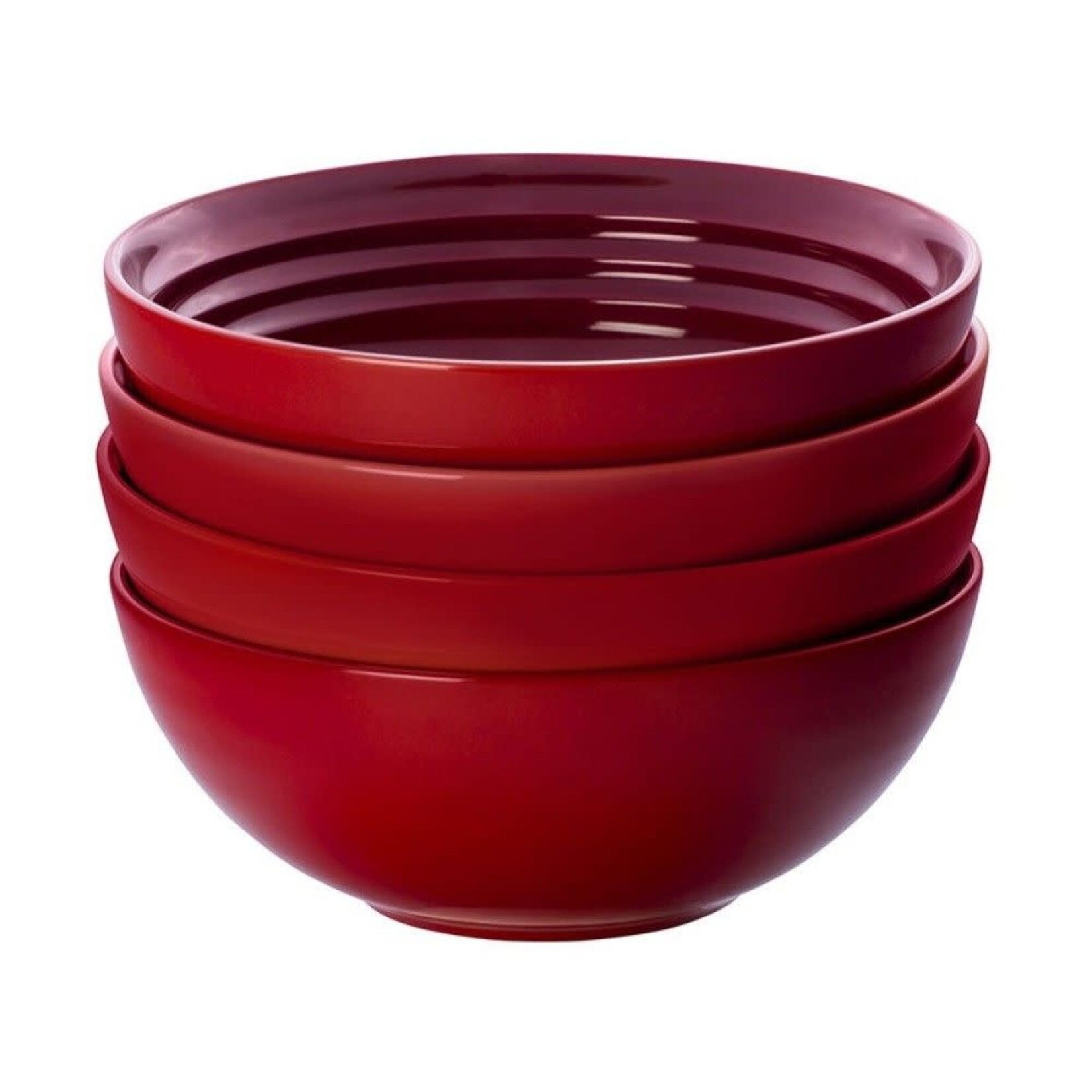 Le Creuset Soup Bowls - Cerise 22 oz. (6.25") Set of (4) 22 oz. | Le Creuset