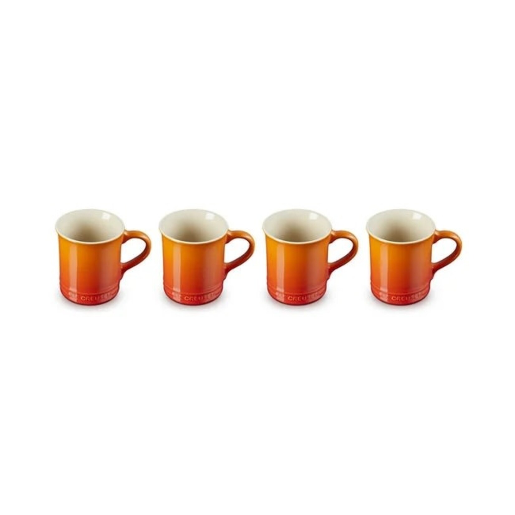 Le Creuset Set of 4 Mugs - Flame - e-commerce only, 14 oz. | Le Creuset