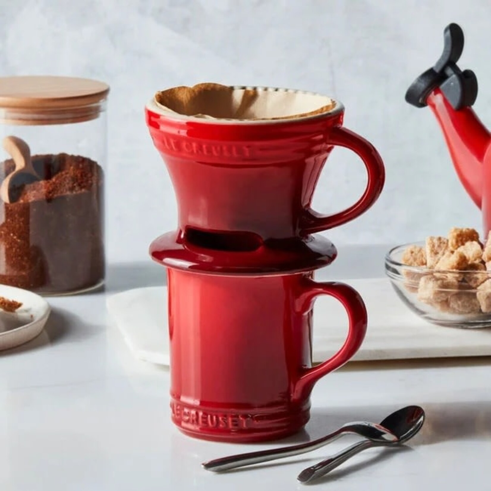 Le Creuset Pour Over Coffee Maker - Cerise N/A | Le Creuset