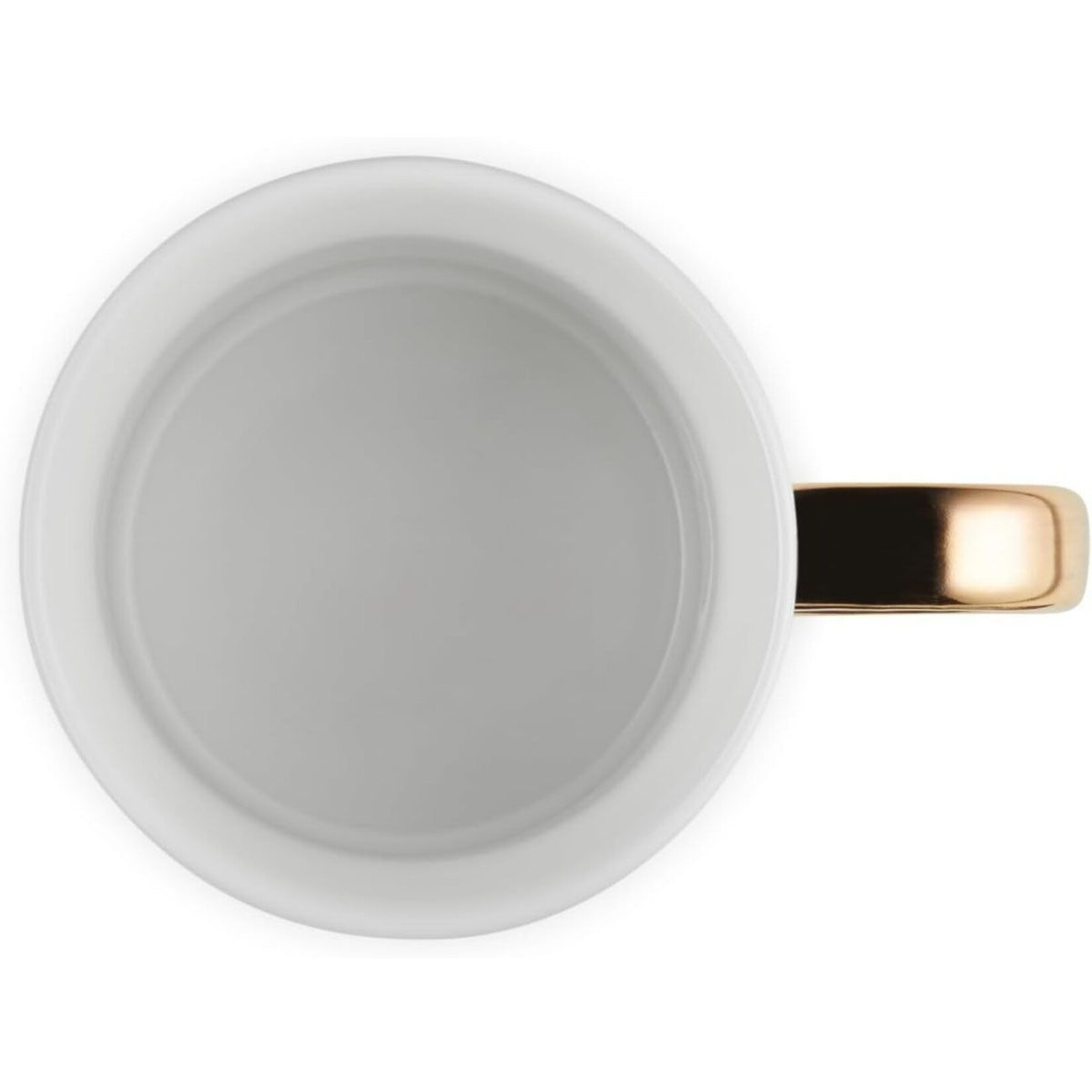 Le Creuset Mug with Gold Metallic Handle - White, 14 oz. | Le Creuset