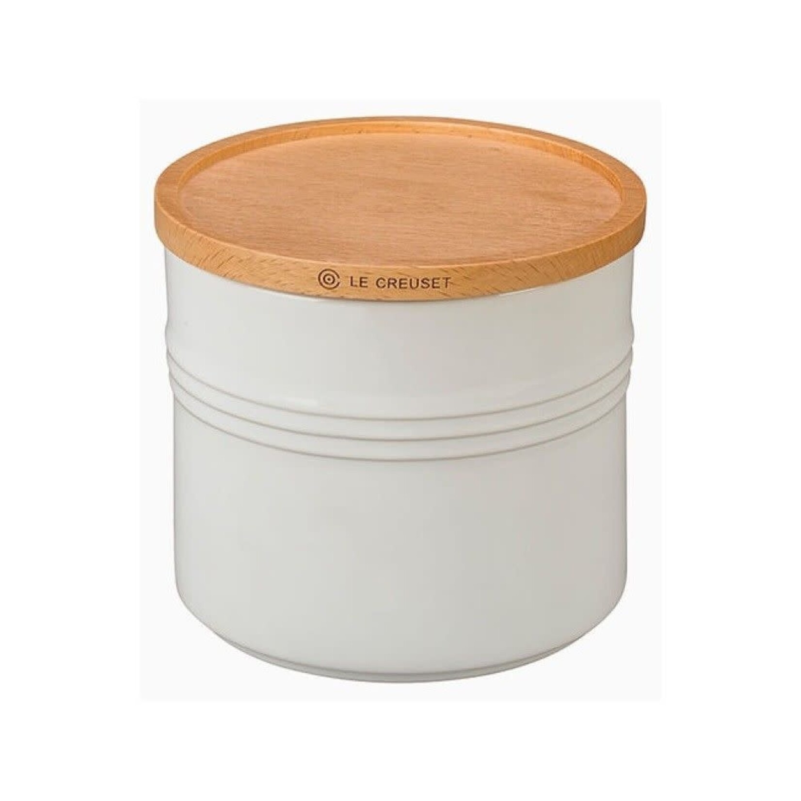 Le Creuset Canister with Wood Lid - White - 1.5 qt | Le Creuset