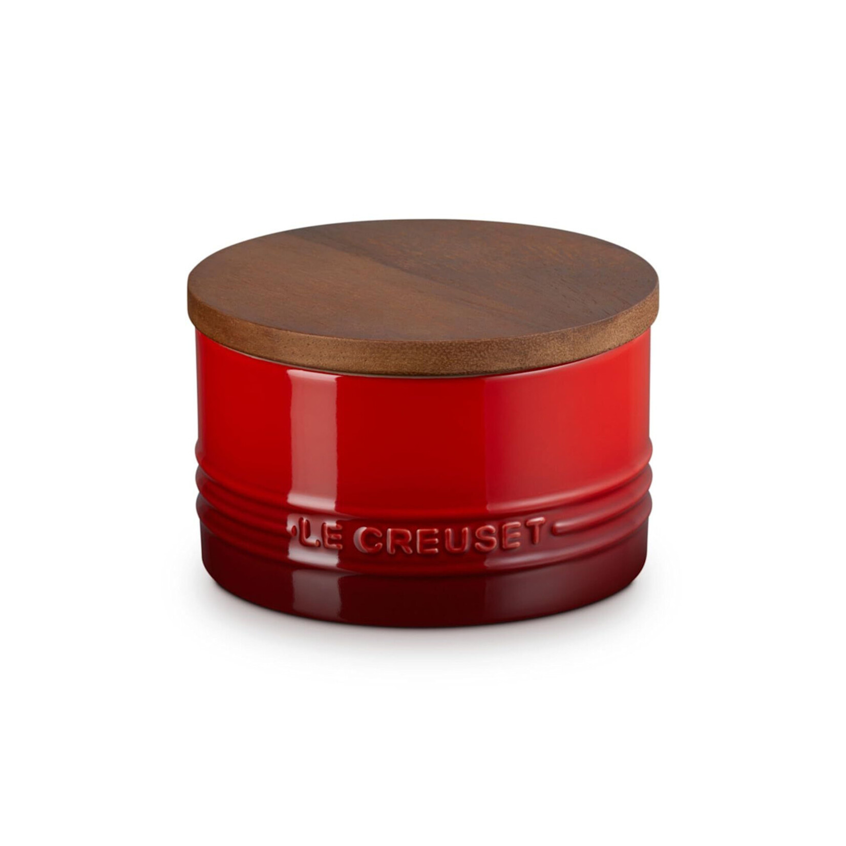 Le Creuset Canister with Wood Lid - Cerise, 16 oz. | Le Creuset