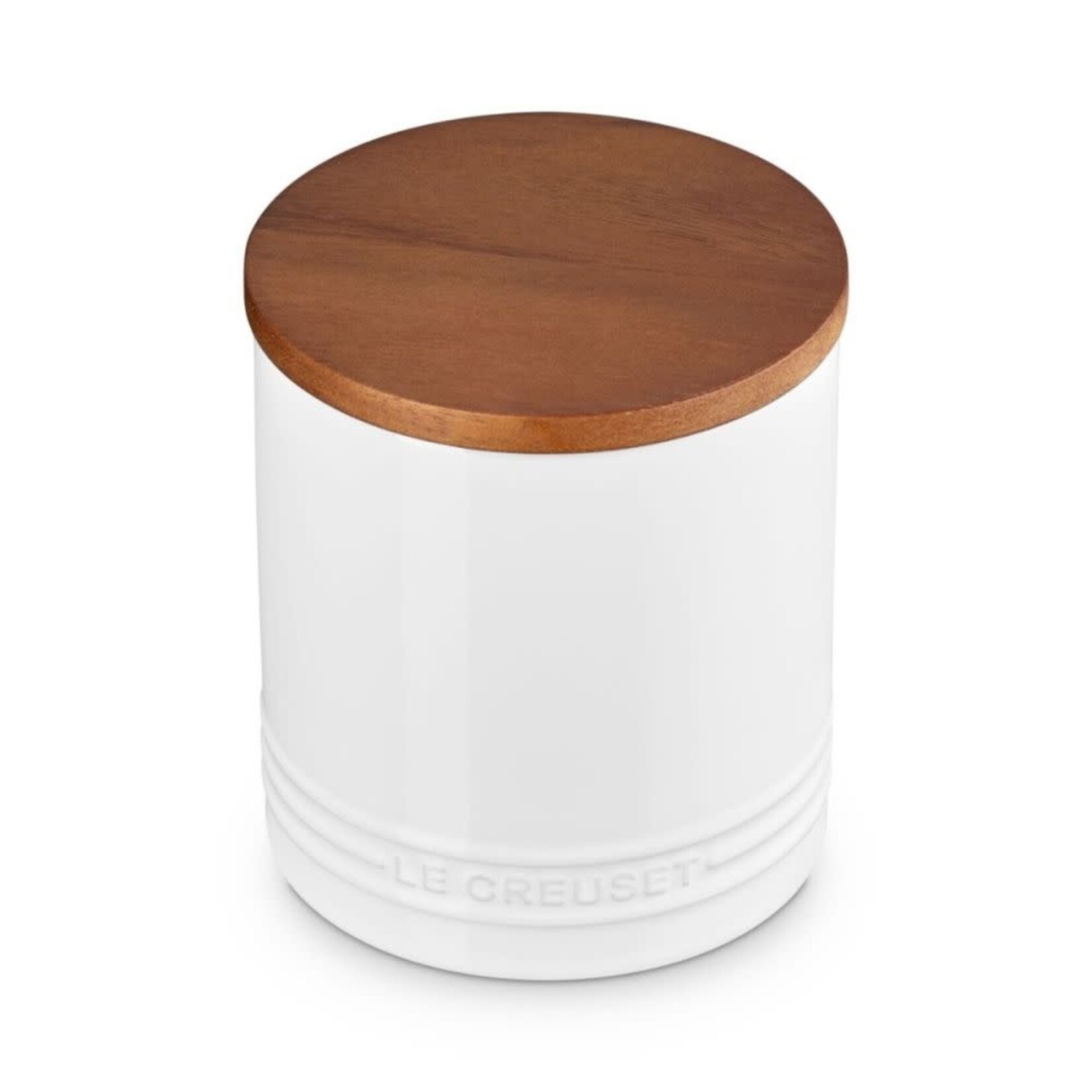 Le Creuset Canister with Wood Lid - White, 1.2 qt. | Le Creuset