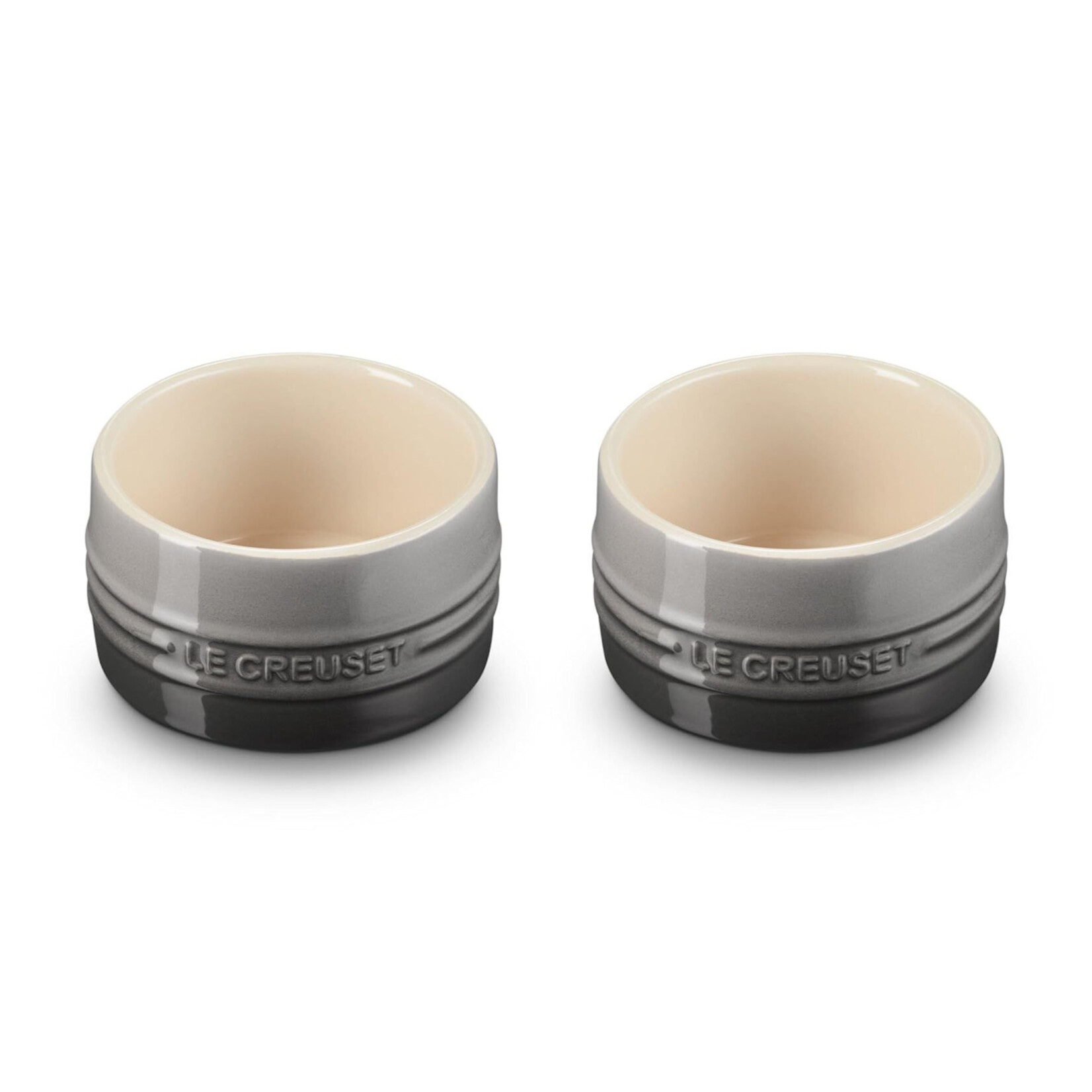 Le Creuset Set of 2 Straight Walled Ramekin - Oyster | Le Creuset