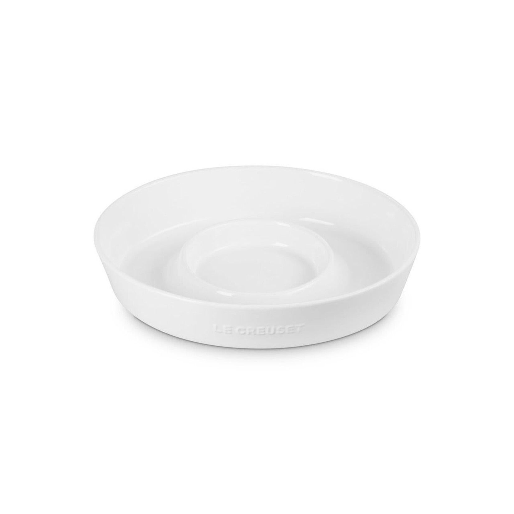 Le Creuset Chip and Dip Platter - White, 13" | Le Creuset