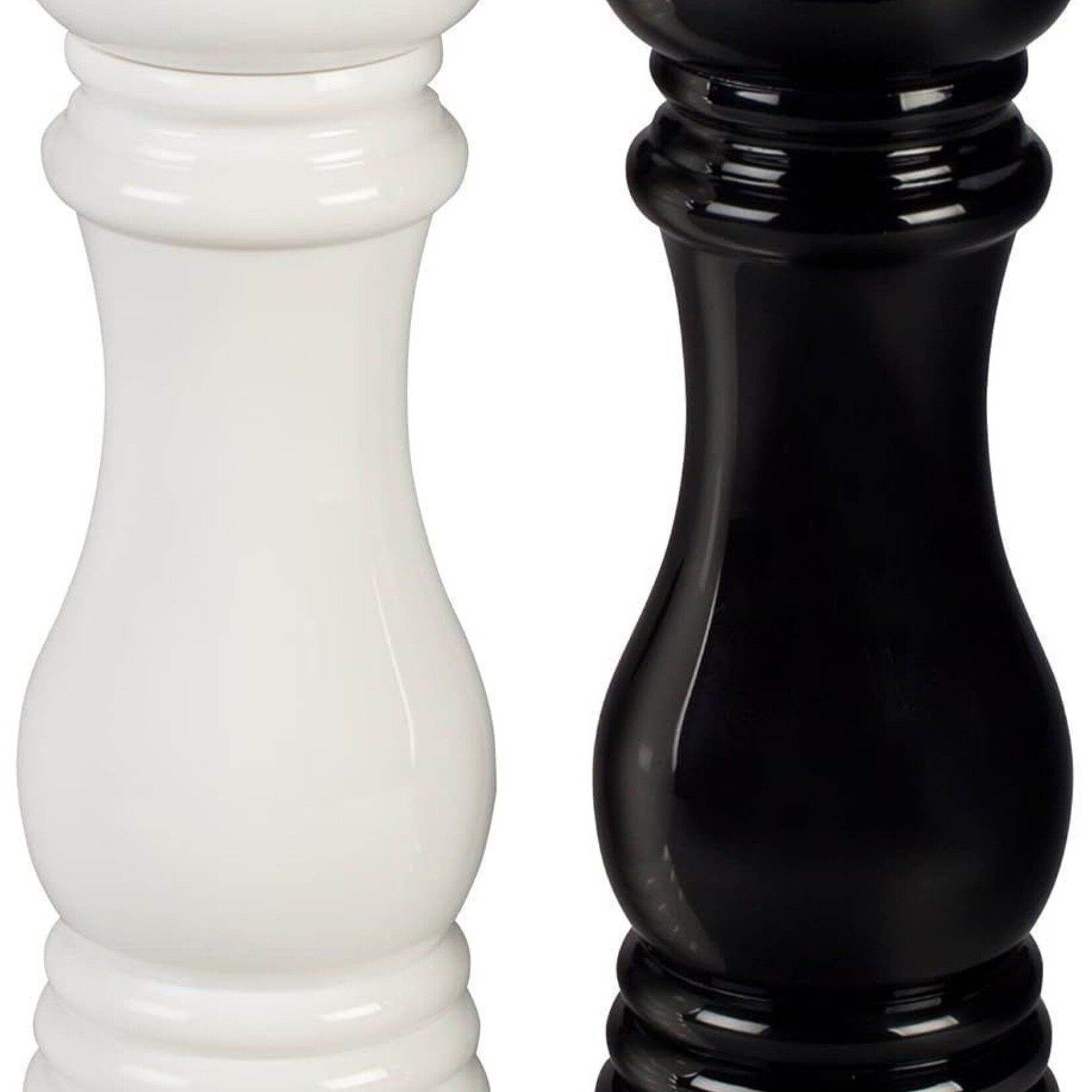 Le Creuset Salt and Pepper Mill Set - Black & White, 8" x 2 1/2" each | Le Creuset