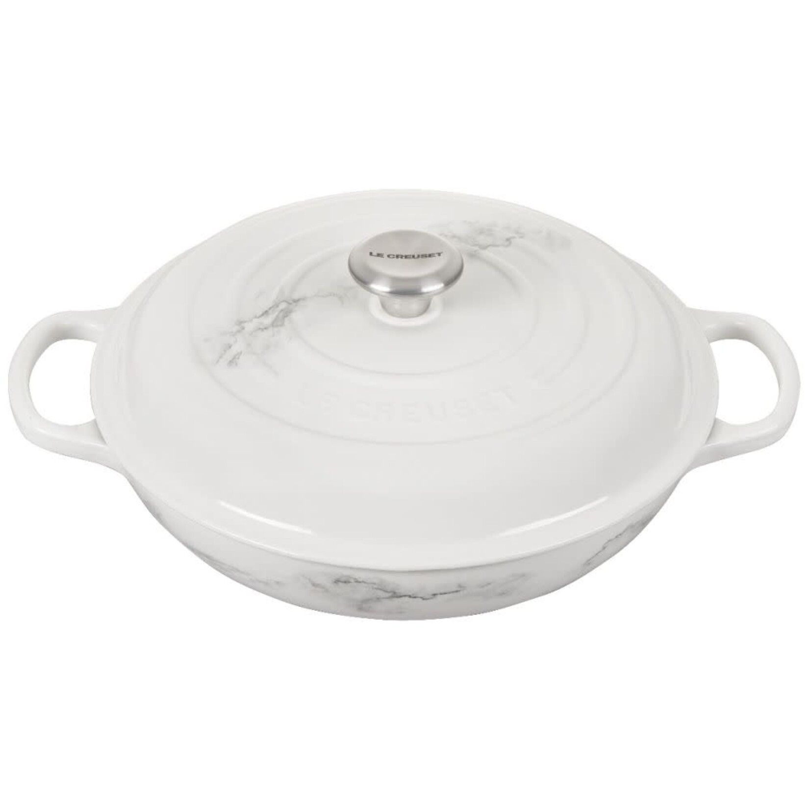 Le Creuset Signature Braiser - Marble Applique, 3.5 qt. | Le Creuset