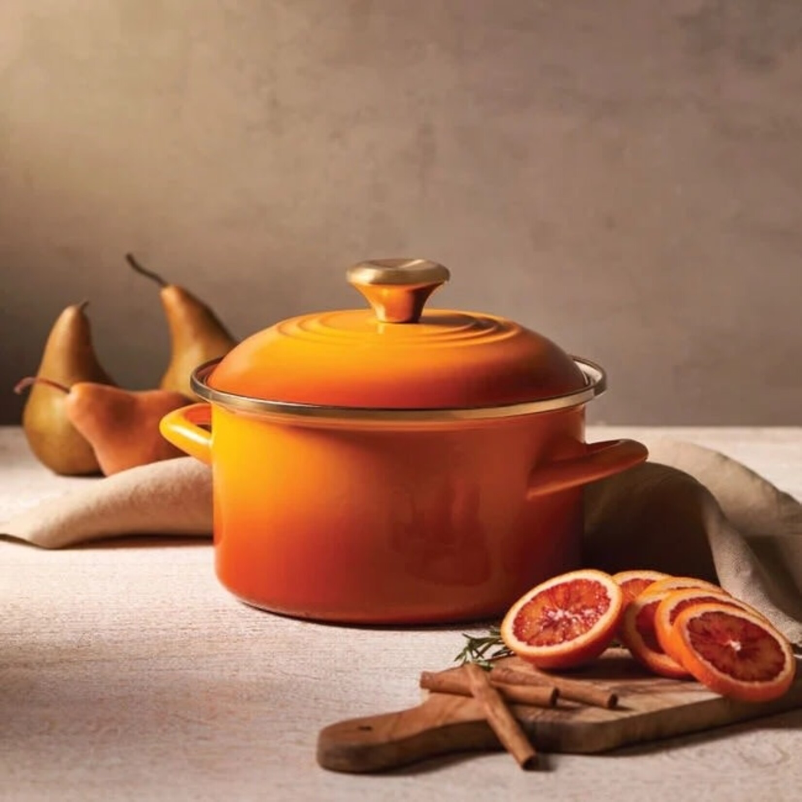Le Creuset Petite Stockpot - Persimmon with Gold Knob, 3.8 qt. | Le Creuset