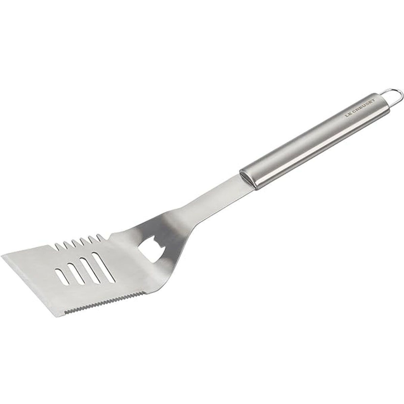 Le Creuset Alpine Outdoor Collection - Stainless Steel BBQ Slotted Turner, 17.5" | Le Creuset