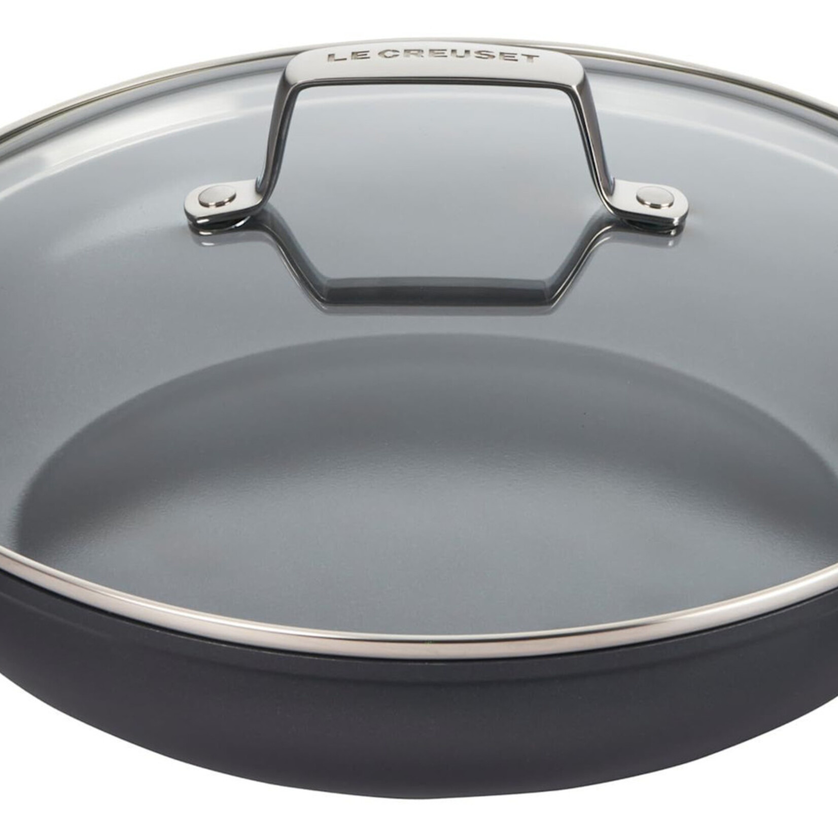 Le Creuset Essential Non-Stick Ceramic Shallow Braiser with Glass Lid 3.5 Qt, 3.5 qt. | Le Creuset
