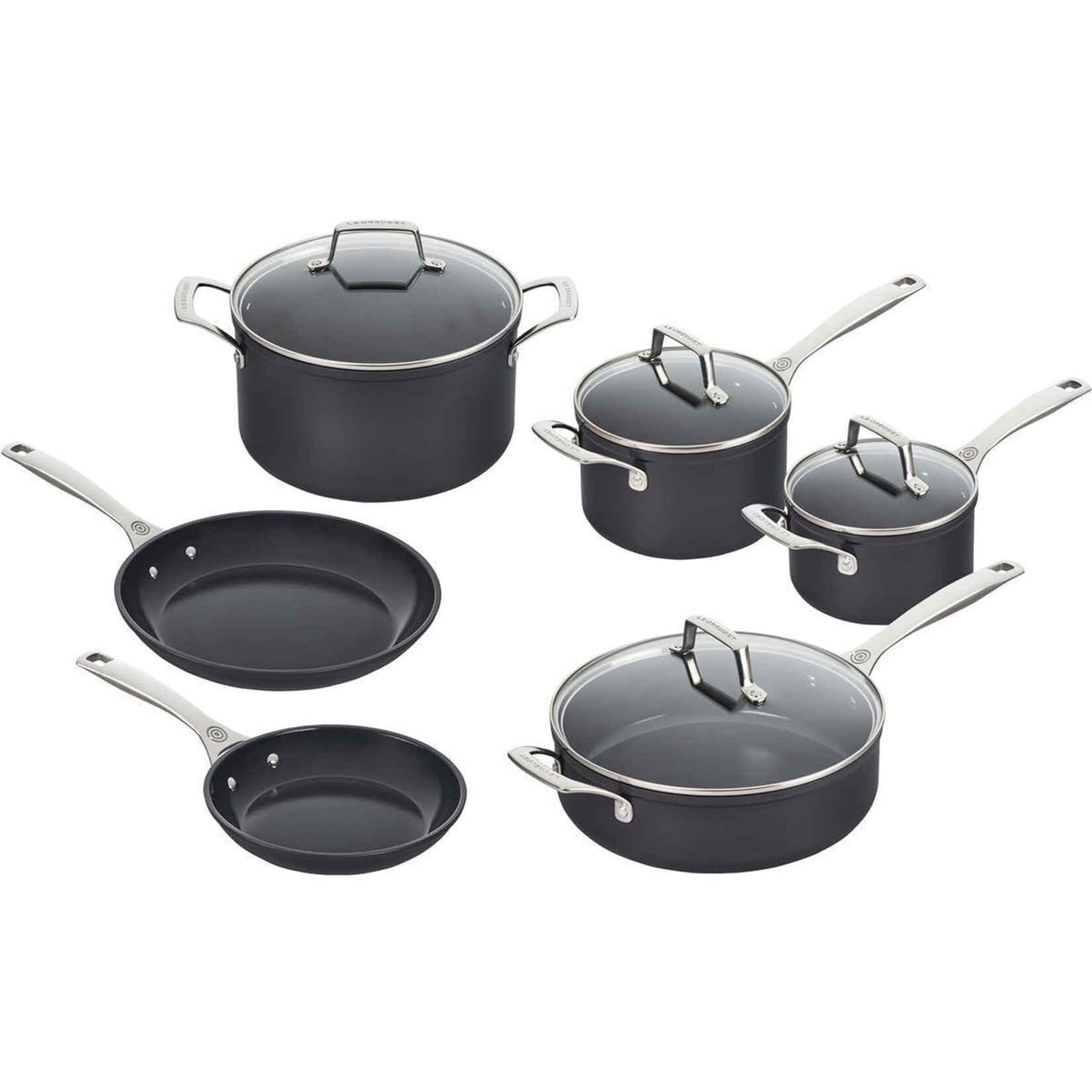Le Creuset Set of 10 Essential Non-Stick Ceramic | Le Creuset