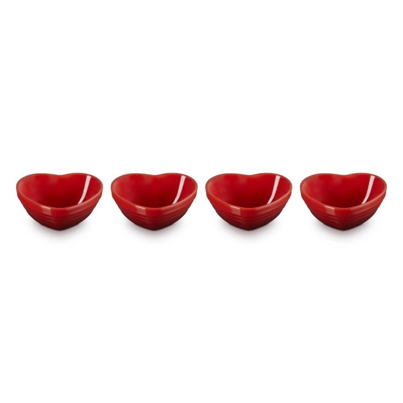 Le Creuset Mini Heart Bowls Set of 4 - Cerise | Le Creuset