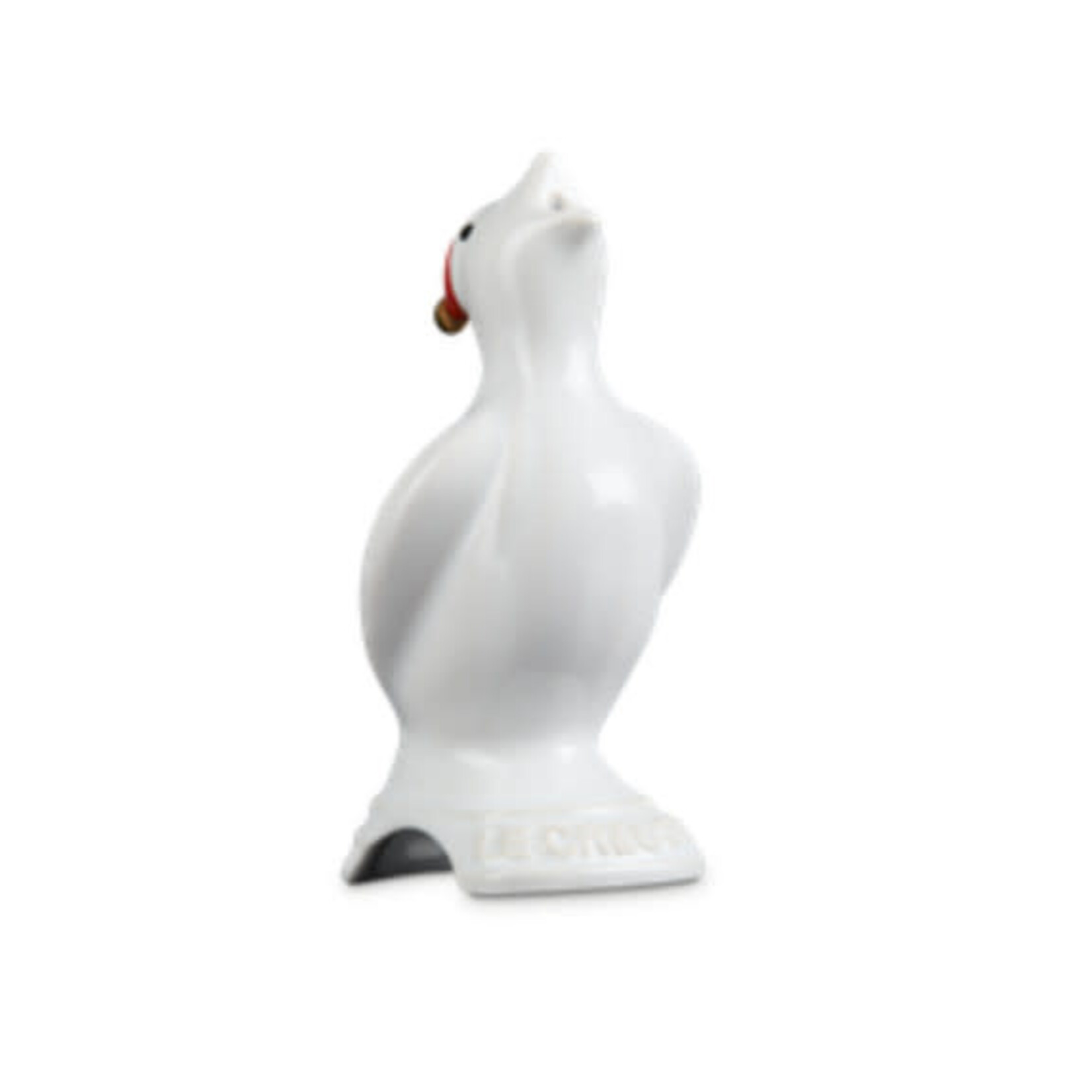Le Creuset Heritage Pie Bird with Santa Hat - White, 3" | Le Creuset