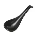 5.9"L Porcelain Soup Spoon Black