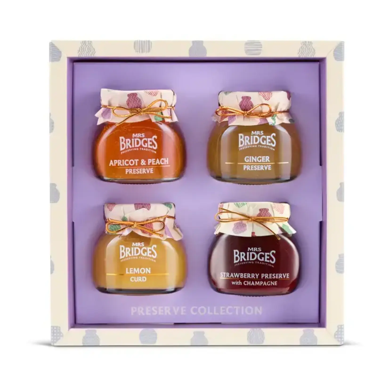 Mrs Bridges The Preserves Collection Gift Box, Mini 4oz Jars