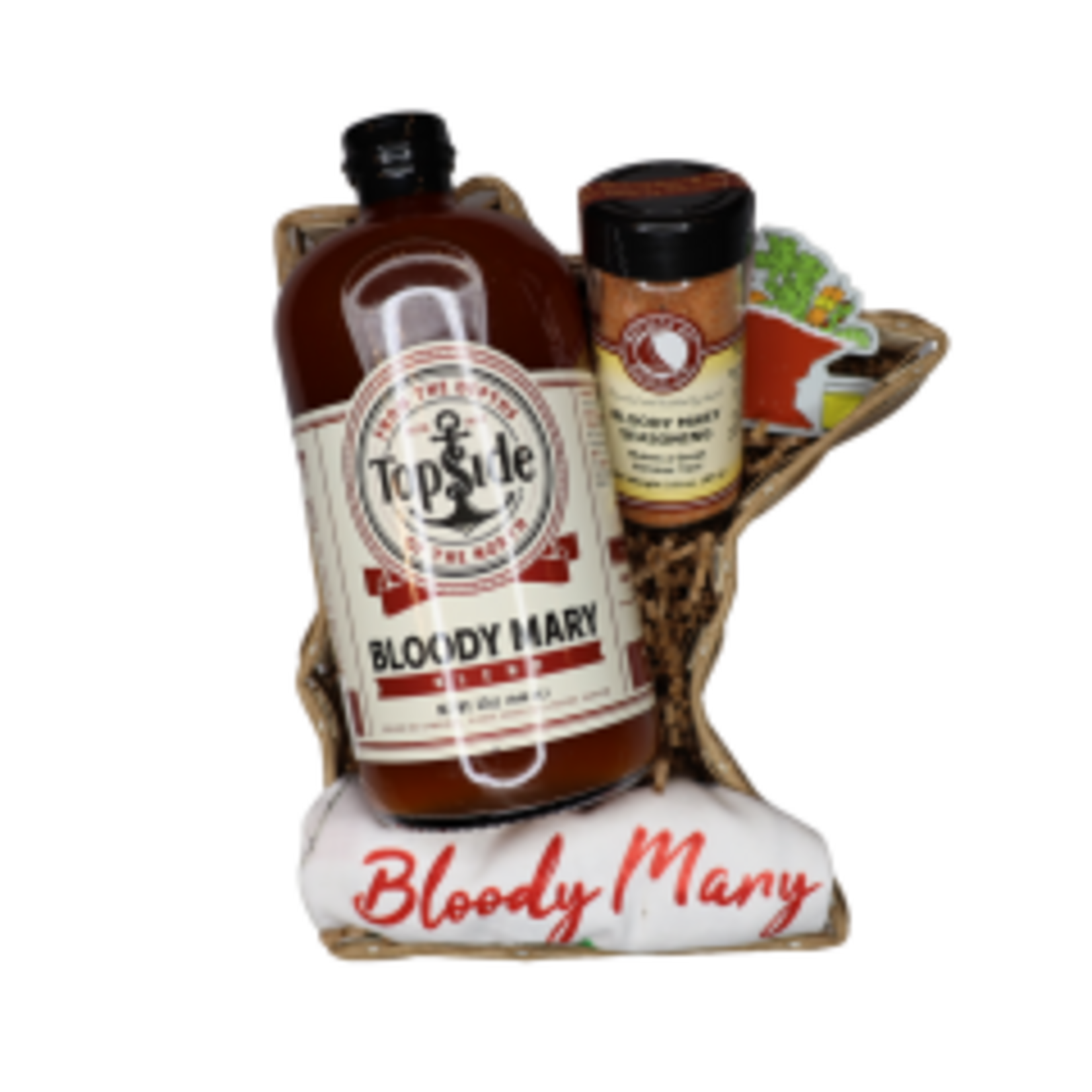 Minnesota Shaped Gift Basket, MN Bloodies (10") | Duluth Kitchen Co