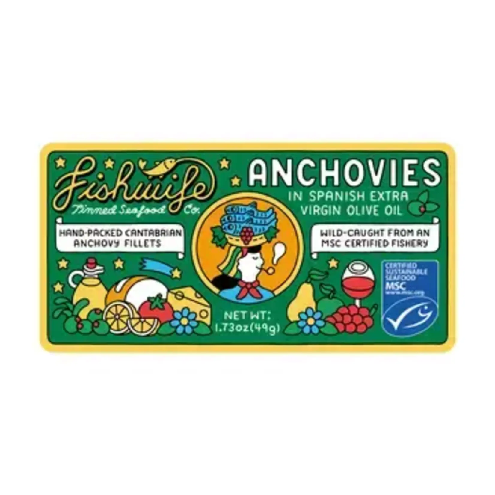 Fishwife Cantabrian Anchovies in Extra Virgin Olive Oil