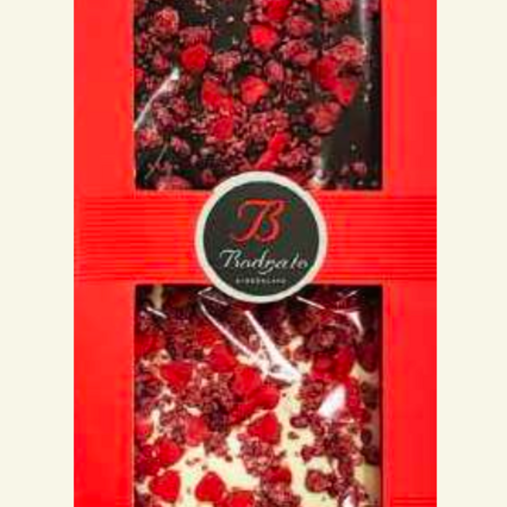 Great Ciao "BODRATO" White & Dark Chocolate Bars with Dried Berries, 7.05 oz - Two Bars