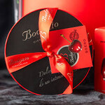 Great Ciao "BODRATO" Dark Chocolate Grappa Dipped Pitted Boeri Cherries, in hat box, 5.29 oz
