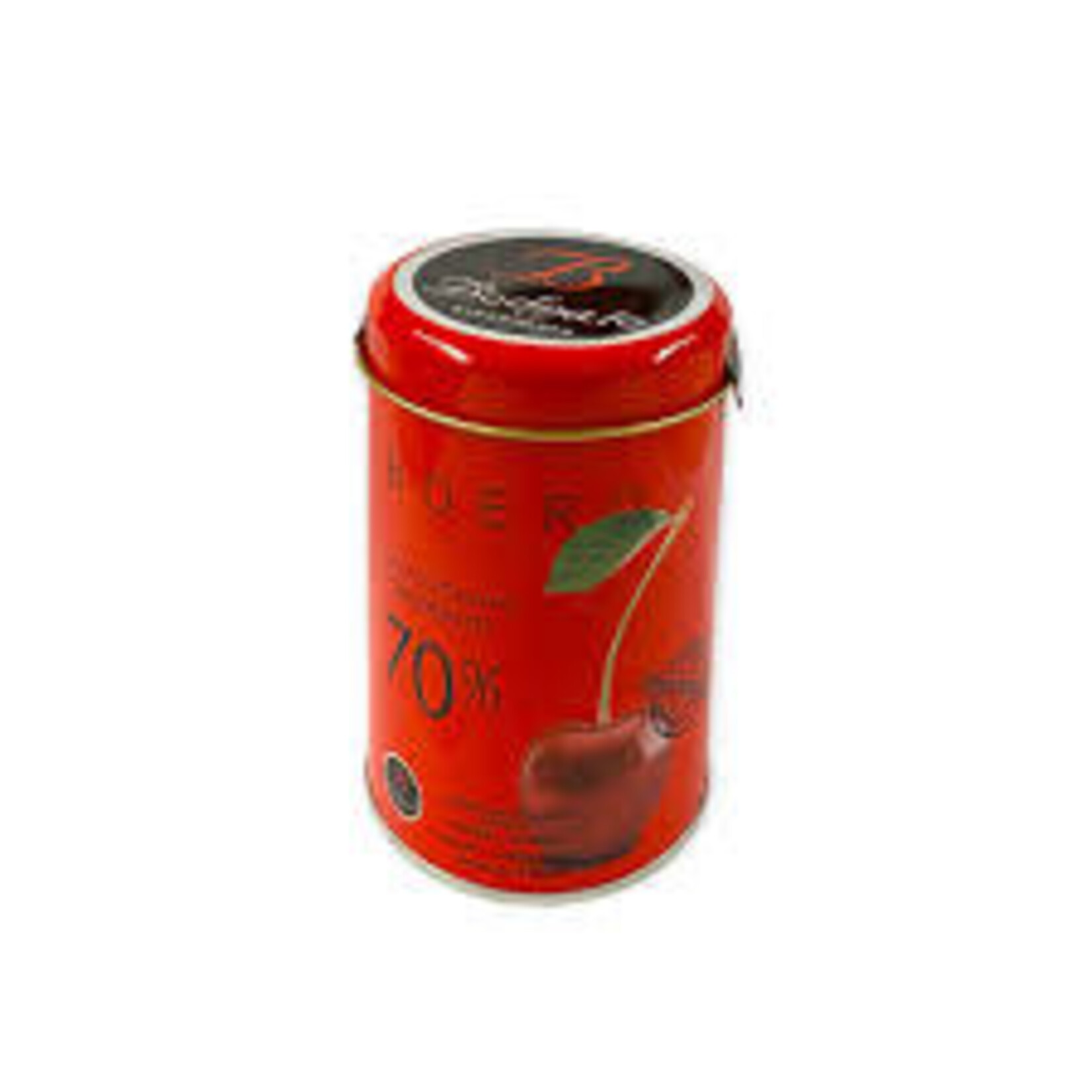 Great Ciao "BODRATO" Dark Chocolate (70%) Grappa Dipped Pitted Boeri Cherries, in tin