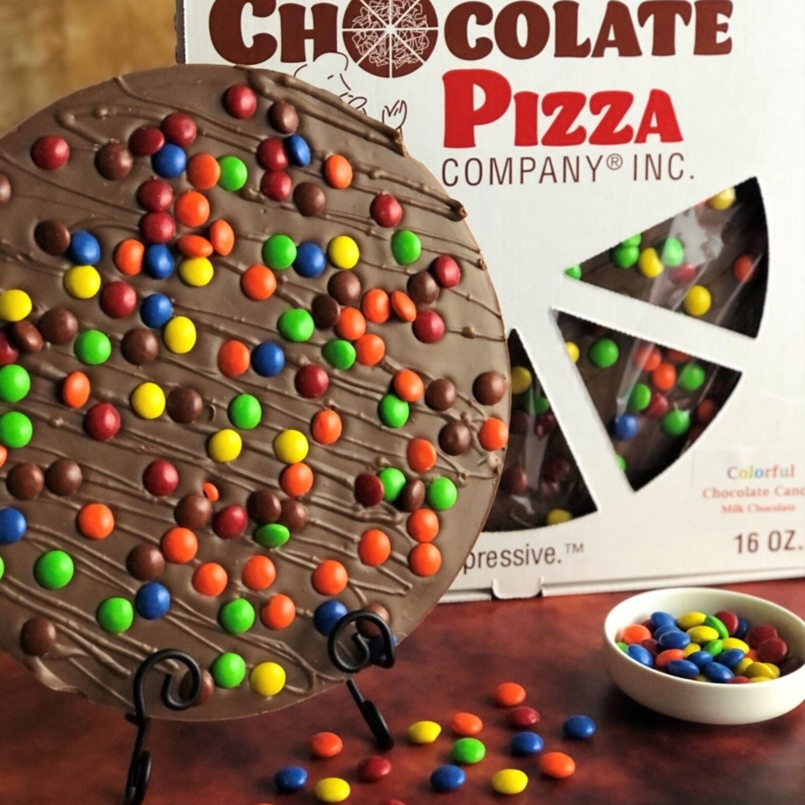 Chocolate Pizza Company Chocolate Pizza, Candy Topped