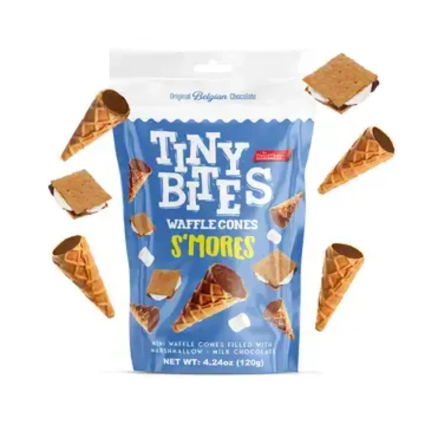 Beemax Tiny Bites Mini Waffle Cones w S'mores Flv 4.24oz